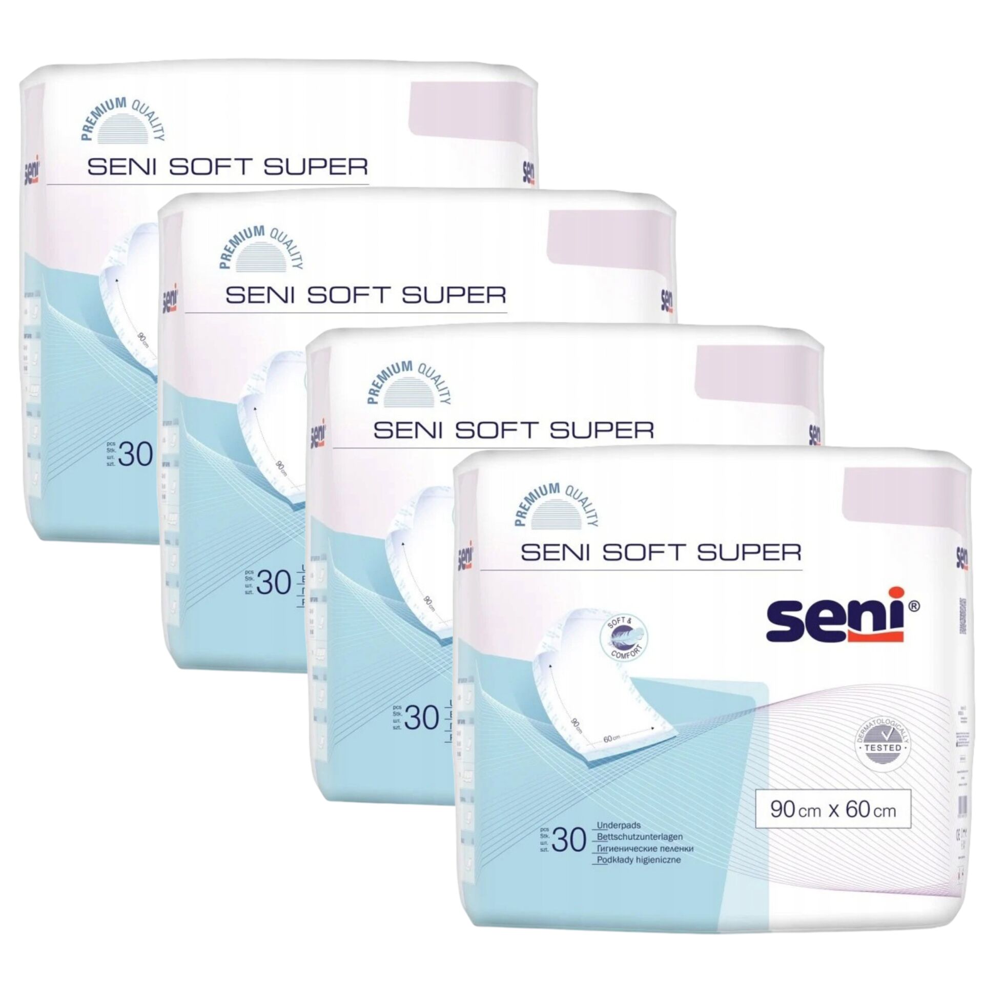 Seni Soft Super Felnőtt alátét 90x60cm (4x30db)