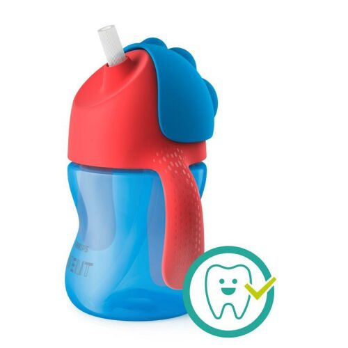 Philips Avent SCF796/01 Bendy Straw Cup 200ml, blue and red