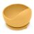 Silicone baby bowl with suction base, yellow