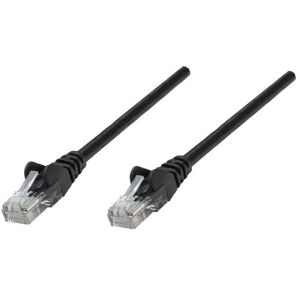 PatchCord 100% miedź Intellinet Cat.6 UTP, 1m, czarny 128907138 - Manhattan