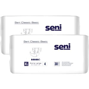 Seni Classic Basic Extra Large felnőtt pelenka, 2 csomag 30 darabos - Seni