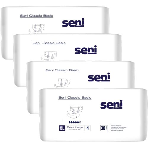 Seni Classic Basic Extra Large Inkontinenzhosen, 4er Pack