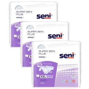Seni Super Plus XXL Adult Diapers, 3 packs of 10 - Diaper and Adult Diaper