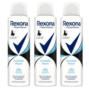 Rexona MotionSense Invisible Aqua Антиперспирант 3x150ml 128909502