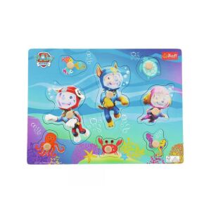 Mancs őrjárat búvárkutyusok bevetésen fa formaillesztő puzzle - Trefl 128909742 - Puzzle