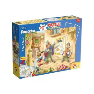 Lisciani Disney Pinokio 2w1 Maxi Puzzle i Zestaw do Kolorowania, 35 elementów, 70x50cm, w pudełku - Puzzle i układanki
