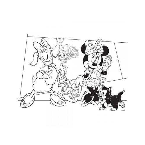 Minnie Maus und Daisy Duck Malvorlage - Lisciani 2-in-1 Puzzle