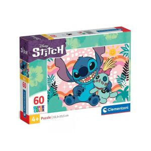 Lilo és Stitch Scrump plüssel 60db-os supercolor puzzle - Clementoni
