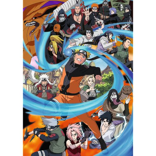 Naruto Shippuden puzzle Narutoval, Sasukevel, Sakurával és más karakterekkel - Trefl