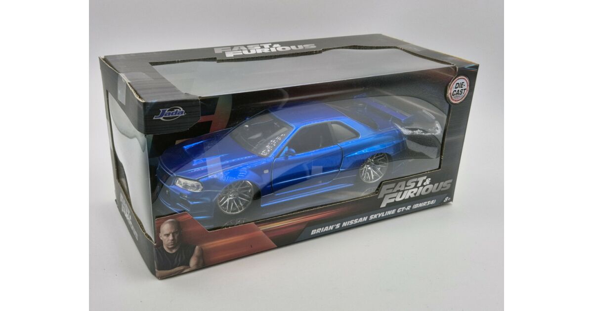 Mi colección de autos a escala.: Brian´s Nissan Skyline GT-R (R34) Fast
