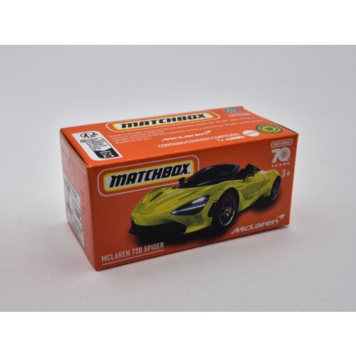 Matchbox McLaren 720 Spider 1:64 méretarányú modell autó a csomagolásban - Matchbox