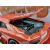 Közelkép a Bburago Lamborghini Aventador Coupé 1:32 modell autó motorjáról