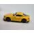 Oldalnézet a sárga Welly Toyota Supra 1:64 méretarányú autómodellről