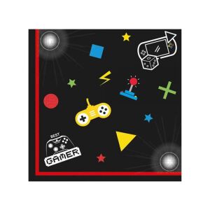 GoDan Serwetki papierowe Gaming Party 33x33cm 20szt 128912368 - Serwetki