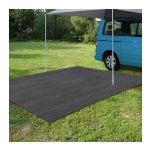 3x2 m-es vastag vízálló ponyva, tarpaulin, 4 alumínium rögzítőlyukkal, fekete, 90 g/m2, Redcliffs