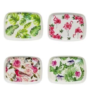 Dekoratív Műanyag Tálca - 4 Dizájn - 30x22 cm 128931547 - Tálca