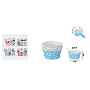 Family muffinpapír 8db-os 6,5X4X5cm pöttyös 4F. szín 128931759 - Muffin papír