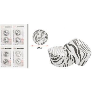 Family muffinpapír zebramintás 9cm 50db/csom 128932110 - Muffin papír