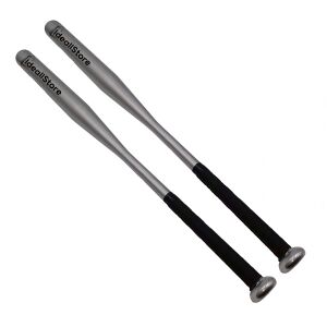 Zestaw dwóch kijów baseballowych IdeallStore®, Home Run, aluminium, 80 cm, srebrny 135874990 - Gra na świeżym powietrzu