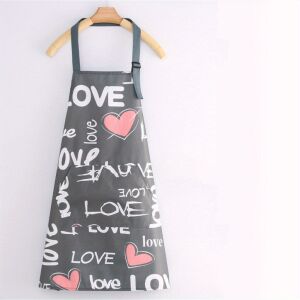 Virágmintás Vízálló Konyhai Kötény - Nagy Zsebbel