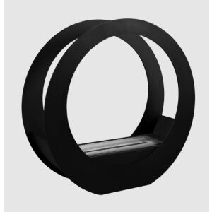 Semineu pe bioetanol ONLY, otel negru si inox - Bysil Seminee bio