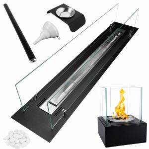 Semineu cu bioetanol INSERT 100 cm a SMART stolový bioetanolový krb s príslušenstvom - Krb a kachle