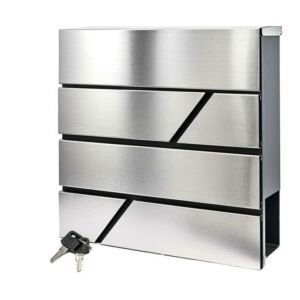 Pepita modern vízálló rozsdamentes acél Postaláda #ezüst