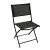 Single Pepita Mallorca black folding chair on white background