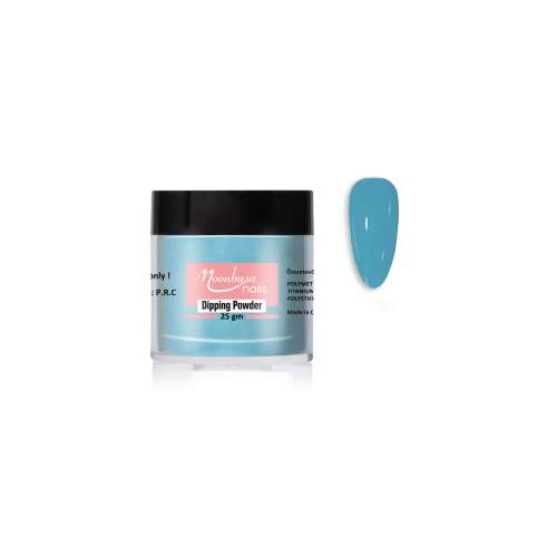 Moonbasa Nails Dipping Powder 30ml #30 Kék, kék merülőpor körmökhöz - MoonbasaNails