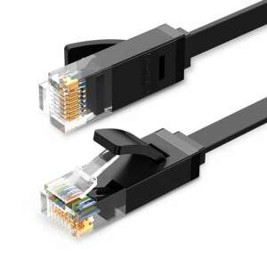 UGREEN Ethernet RJ45 Flachnetzwerkkabel, Kat.6, UTP, 15m (schwarz) 41602194 UTP-Kabel