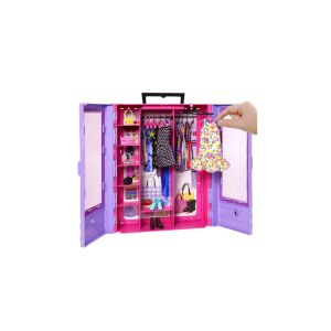 Barbie Fashionista Ultimate Kleiderschrank mit Kleidern und Accessoires für Barbie Puppen - Mattel Baba