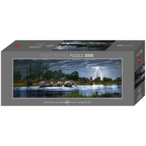 Heye 2000 db-os Panoráma puzzle - Elefántcsorda, Edition Humboldt (29508) 128944102 - Heye