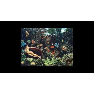 Der Traum von Henri Rousseau, 200-teiliges Holzpuzzle mit Konturen von Trefl - Trefl Puzzle