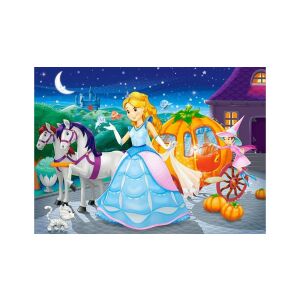 Cenușăreasa în trăsura ei din dovleac, un puzzle cu 60 de piese de la Castorland - Puzzle 3D & Puzzle cu burete