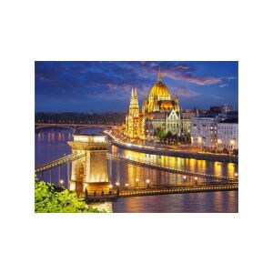 Vedere din Budapesta la amurg, puzzle 2000 de piese de la Castorland - Puzzle