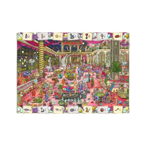 Ravensburger 1000 darabos puzzle, Pierre a labirintusnyomozó, A nagy bálterem, 12001086, befejezett puzzle - Ravensburger