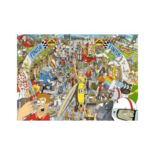 Ravensburger 1000 darabos kirakós játék, Visszapillantó tükör - Kerékpározás, a kirakós kép