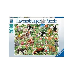 Ravensburger 2000 darabos Dzsungel kirakós játék, vadon élő állatokkal és növényekkel - Ravensburger Puzzle