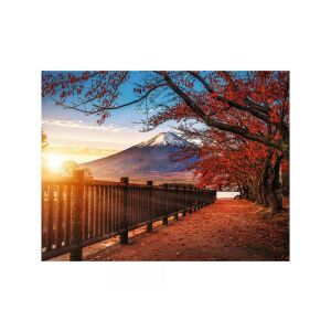 Puzzle Trefl 1000 piese finalizat cu Muntele Fuji, Japonia - Trefl Puzzle