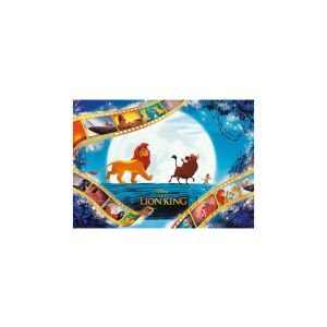 Puzzle Disney Regele Leu 1000 piese, prezentând Simba și Pumbaa - Puzzle 3D & Puzzle cu burete