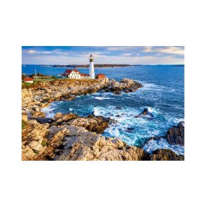 Puzzle Castorland 500 dielikov, Východ slnka nad Cape Elizabeth, USA, maják - Castorland Puzzle