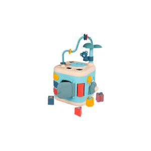 Smoby Little Explore Aktivitätswürfel, Entwicklungsspielzeug für Babys, mit Formensortierung, Perlenlabyrinth, Zahnrädern und mehr - Babywalker, Lauflernhilfen und Entwicklungsspiele für Kleinkinder