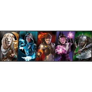 Clementoni 1000-teiliges Magic the Gathering Panorama Puzzle mit ikonischen Charakteren aus dem beliebten Kartenspiel - Clementoni Puzzle