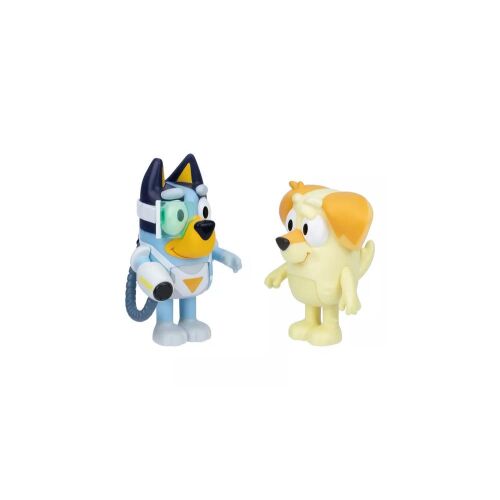 Figurine Bluey și Chucky, Bluey și Chucky în costumul Blaster Surpriză, figurine Bluey, jucării Bluey, figurine personaje Bluey