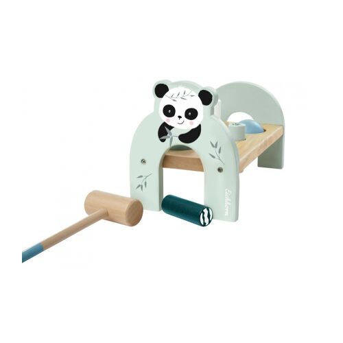 Eichhorn: Banc de lucru cu ciocănel, cu model panda - jucărie din lemn 128957174