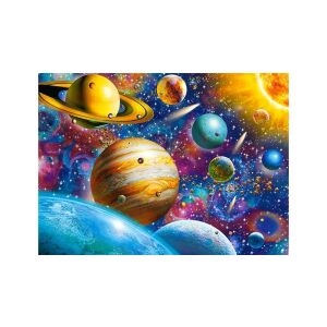 Castorland Puzzle mit 100 Teilen, Solar System Odyssey, Planeten, Sterne, Weltraum - Castorland Puzzle