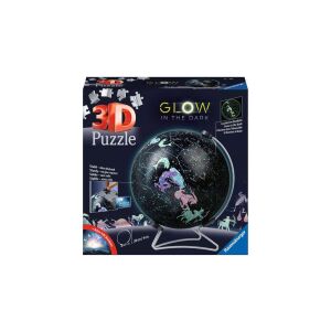 Ravensburger 3D világító gömb kirakós, 180 darabos, összeállítva, csillaggömb - Ravensburger