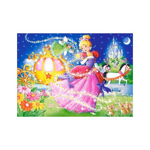 Puzzle cu Cenușăreasa, 120 de piese, marca Castorland