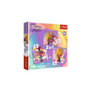 TREFL TROLLOVIA Puzzle 3 v 1 sada Trollovia 3