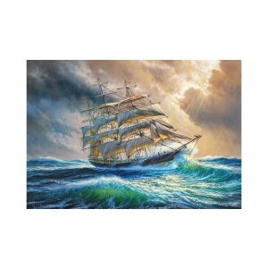 Puzzle Castorland 1000 elementów, Żegluga ponad wszystko, C-104529, przedstawia statek płynący po morzu - Castorland Puzzle